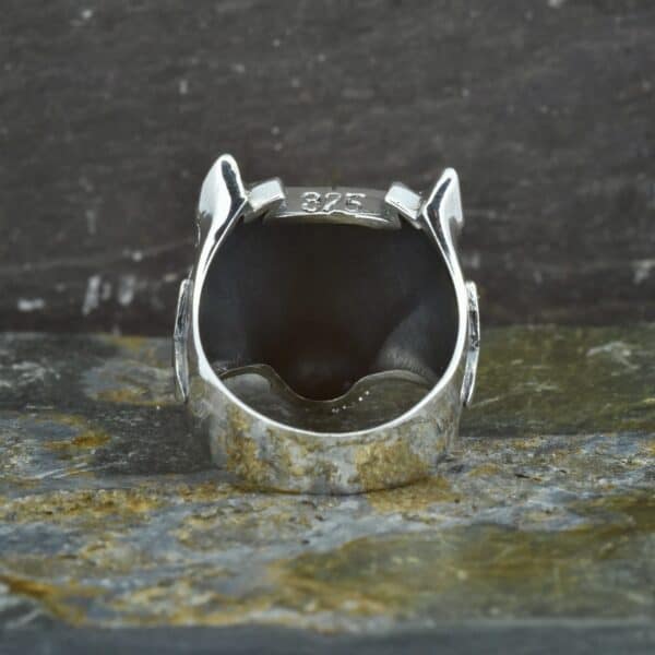 Royal Mile Silver - Viking Celtic Fenrir Wolf Head Ring