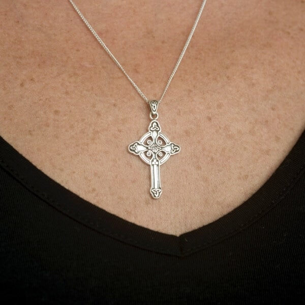 Silver Celtic Cross pendant