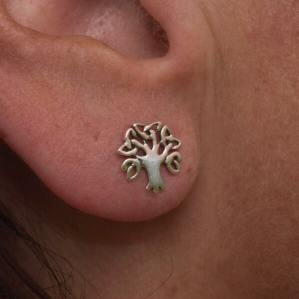 Royal Mile Silver - Tree of Life silver stud earrings