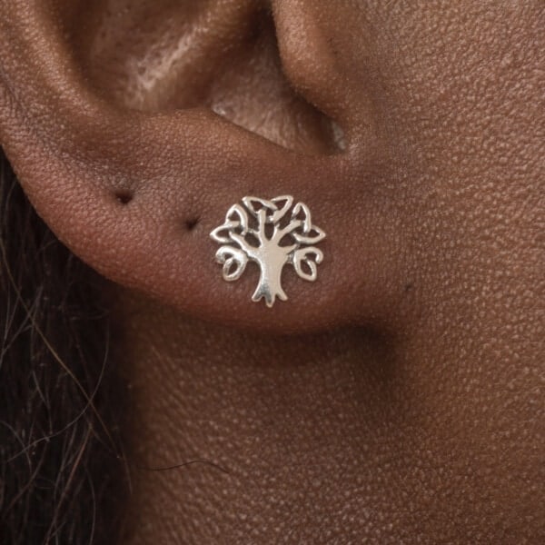 Royal Mile Silver - Tree of Life silver stud earrings