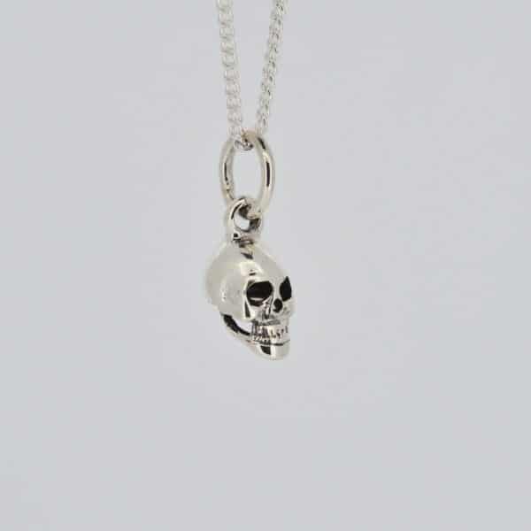 royal mile silver - silver skull necklace