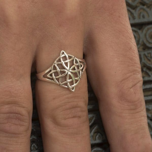 royal mile silver - four elements celtic silver ring
