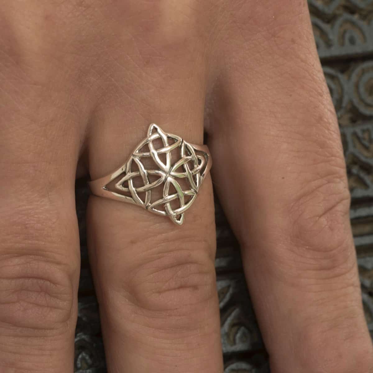 royal mile silver - four elements celtic silver ring