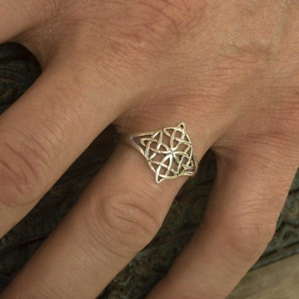 royal mile silver - four elements celtic silver ring