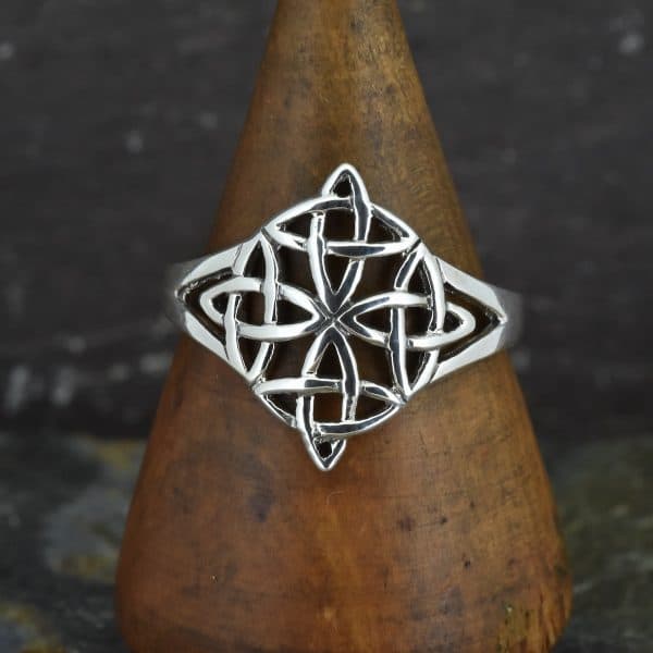 royal mile silver - four elements celtic silver ring