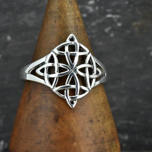 royal mile silver - four elements celtic silver ring