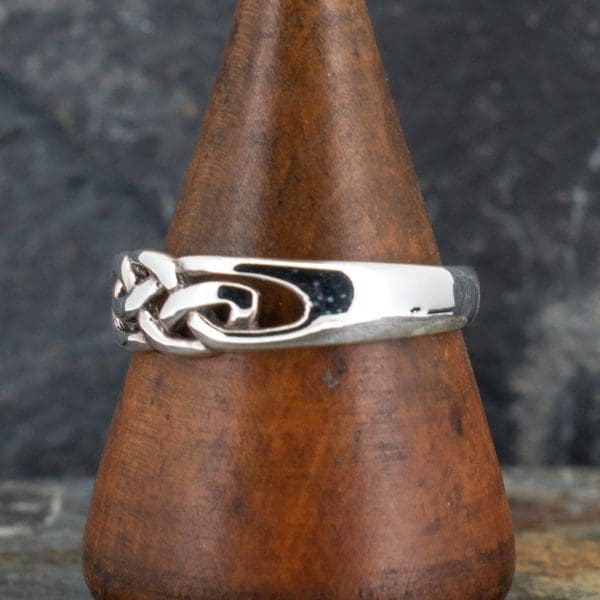 CUOKA MIRACLE Viking Ring – 925 Sterling Silver Celtic Knot Open Thumb Ring For Men & Women
