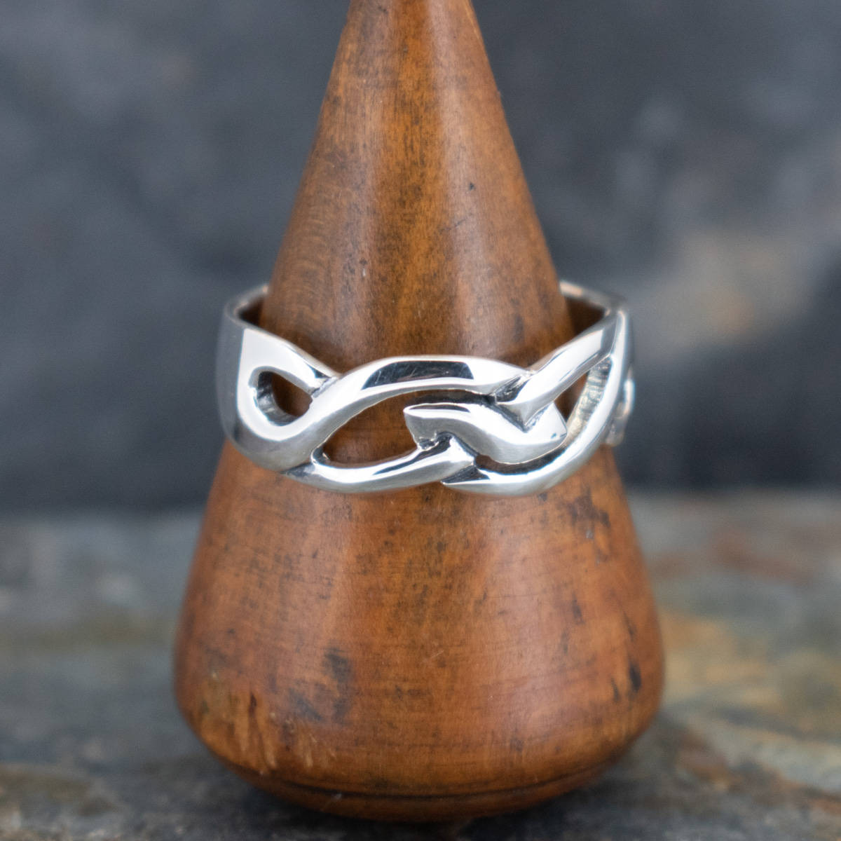 Silverworks knot ring deals